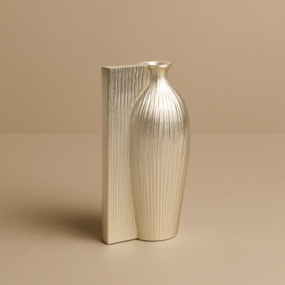 Elara Silver Ridge Vase